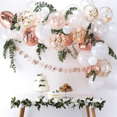 China Party Decoration Valentines Foil Latex Party New Rose Gold Decoration Birthday Decor Mariag Balloons for sale