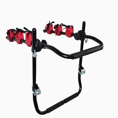 China Factory Outlet Convenient Black Red Mountain Car Bike Carrier Outdoor Used Bicycle Car Rear Rack for sale