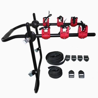 China Outdoor Used Universal V Tow Ball Mounted Bike Bicycle Carrier Car Rack For 3 Bikes Go Bike for sale