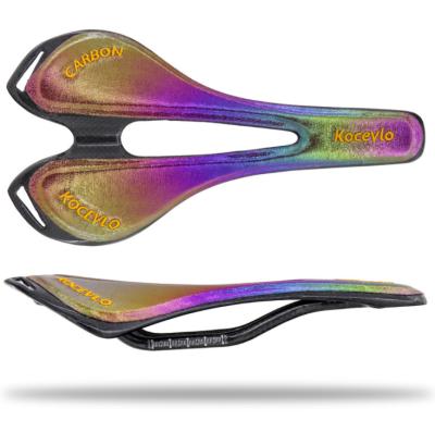 China High Quality New Business Carbon Fiber Saddle Road Mountain Bike Cushion Bike Mount Parts Colorful Color Cushion for sale