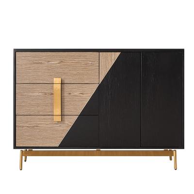 China Modern Italian Light Luxury Metal Leg Living Room Wardrobe for sale