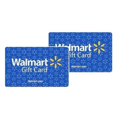 China Plastic Recharge Card 50Usd Fast Delivery Walmart Store Gift Certificate Used In Us for sale