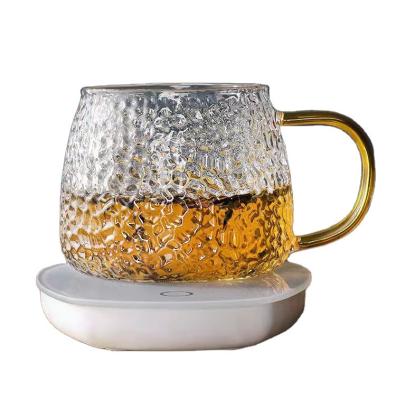 China Customized CLASSIC Logo Transparent Glass Mug Beer Mug Glasses Clear Glass Tea Cups With Handle for sale