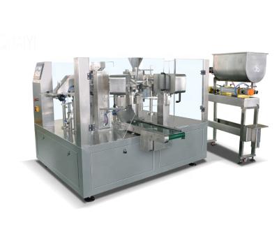 China Automatic food frying oil doypack pouch packaging filling sealing machine for sale