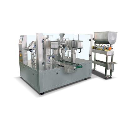 China Automatic Filling Weighting Sealing Forming Honey Pouch Liquid Paste Packing Machine for sale