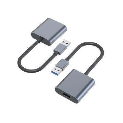 China Mobile Devices .desk Computer USB to HDMIs adapter cable 3.0USB to HDMIs HD adapter cable 1080P audio and video output driver-free for sale