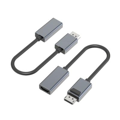 China 8k60hz 8k 60HZ DP TO HDMIs converter Display Port Displayport DP Male To HDMIs Female Adapter Cable for sale