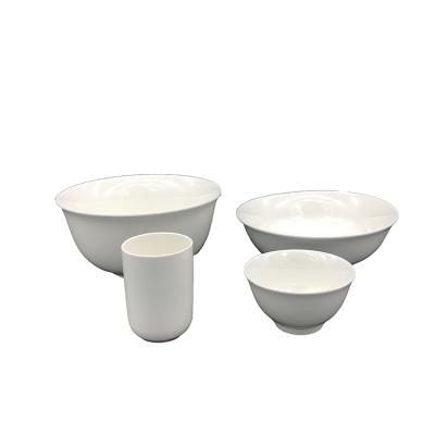 China Sustainable White Ceramic Dinner Dishes Set Porcelain Dinner Sets Restaurant Dinnerware Dinnerware for sale