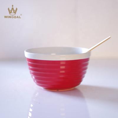 China Large Viable Ceramic Mixing Bowl Salad Mixing Bowl for sale