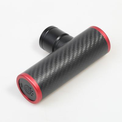 China GeSj Carbon Fiber Massage Gun Cloth Handheld Mini Massage Gun Body Percussion Muscle Deep Massage Products Adjustable Speed for sale