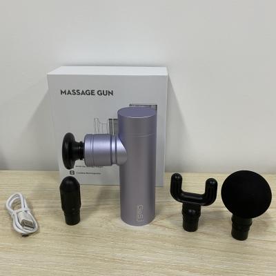 China 2022 GeSJ New Product Pocket Body Massager Full Body Massage Gun Customizable Deep Fascia Muscle Mini Massage Gun for sale