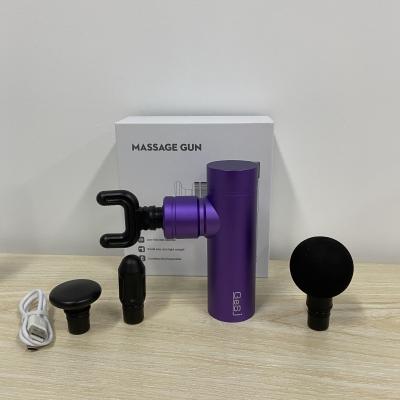 China GeSJ Aluminum Alloy Material Massage Gun Mini Massage Gun Handheld Body Massager for sale