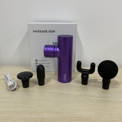 China 2022 New Design Body Handheld Brushless Low Speed ​​Massager 4 Healthy Vibration Muscle Massage Gun for sale