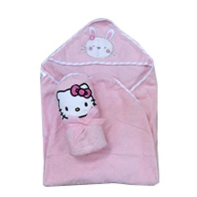 China Sustainable Newborn Animal Baby 100% Organic Bamboo Cotton Cotton Hooded Bath Towel for sale