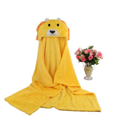 China Sustainable Design Custom Animal Bamboo Baby Hooded Bath Towel for sale