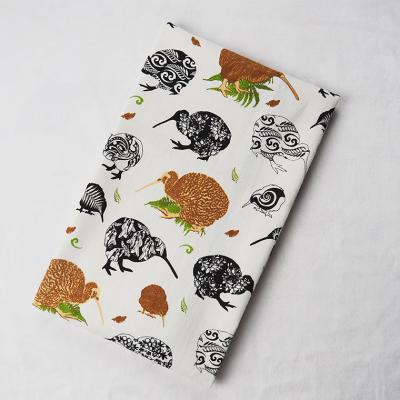 China Custom Animal Printed Disposable Tea Towel Cotton Kitchen Sheer Tea Towel for sale