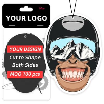 China Custom Hanging Air Paper Freshener Custom Car for sale