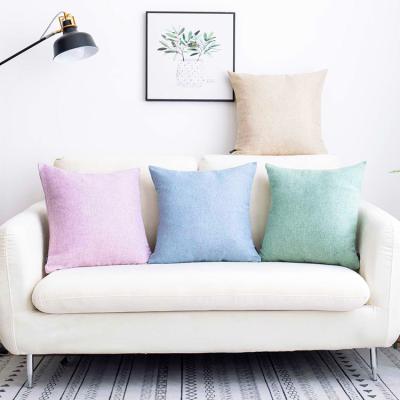 China Farmhouse Anti-Static Multicolor Cotton Cushion Cover Backing Canvas OEM ODM ODM for sale