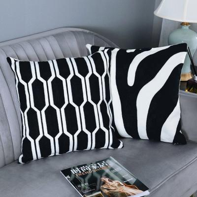 China Pillow Cover Anti-Static Jet Woven Cotton Cushion Case for Home, Party, Car, Office and Outdoor for sale