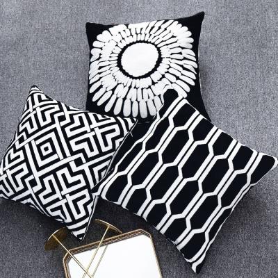 China 2019 Anti-Static Wholesale Decor Pillow Case Decorative Knitted Cushion Cover for sale