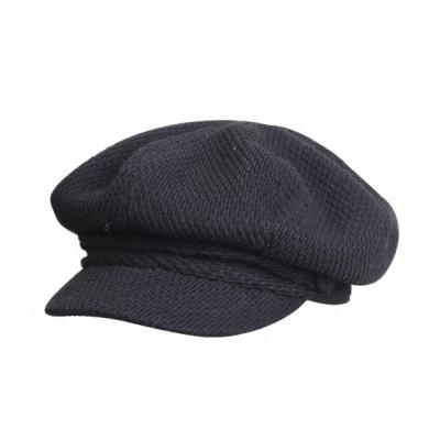 China Wholesale Dye Fashion Eco - Friendly Checked Fabric 6 Panel Newsboy Hats And Caps for sale