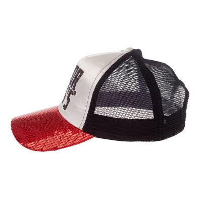 China COMMON High Quality Curved Brim Mesh Custom Embossed Sports Trucker Hat for sale