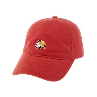 China New JOINT Adjustable Strap Closure Peaked 6 Panel Structured Red Fashion Baseball Caps Hats for sale