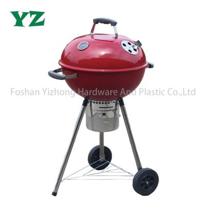 China YZ Easily Assembled 18 Inch Weber Style Kettle Cart Charcoal BBQ Grill for sale