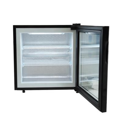 China 55L COMPRESSOR Door Mini Bar Ice Cream Display Single Glass Freezer For Hotel SD-55 for sale