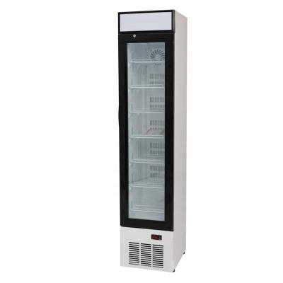 China Commercial Single-temperature 118L Dood Ice Cream Display Single Glass Upright Freezer LSD-118L for sale