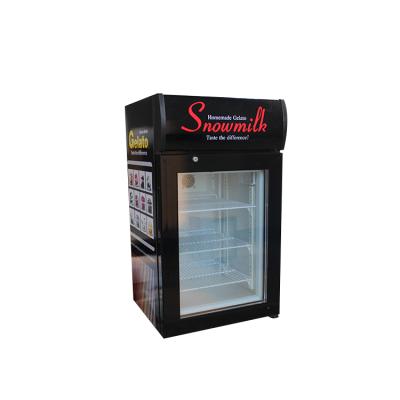 China Single-temperature Gelato Display Showcase Freezer Ice Cream Mini Display Freezer SD-50L for sale