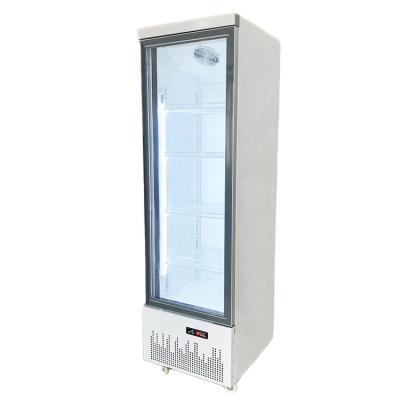 China Commercial Single-temperature 458L Air Cooling Upright Freezer Glass Door Upright Freezer LSD-458 for sale