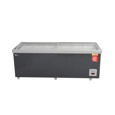 China COMPRESSOR SCWD4-600F Supermarket Island Freezer 600L 700L Display Deep Fridge Freezer for sale