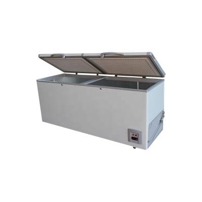 China 468L Single-Temperature Double Door Frozen Food Large Capacity Commercial Chest Freezer BD/Because-468 for sale