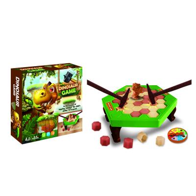 China 2022 New Plastic Novel Toys Rescue Dinosaurs Two-Person Battle Children Puzzle Parent-child Building Block Interactive Training Toys for sale