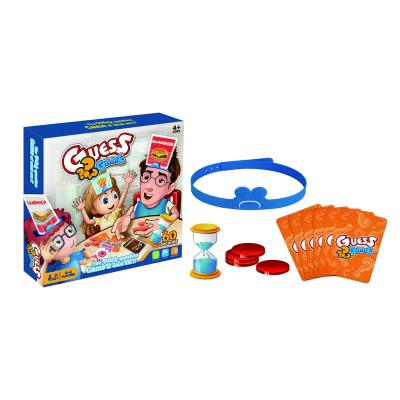 China Originality Paper Novelty Toys Children's Parent-Child Interactive Toys Family Food Guessing Card Games Puzzle Board Table Games for sale