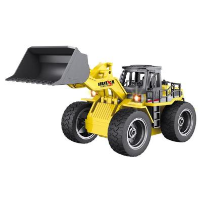 China RC Model HUINA 1:18 2.4GHz 6CH RC Alloy Truck Construction Vehicle Toy Metal Engineering Vehicle Bulldozer 1520 for sale