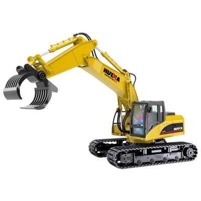 China Huina RC Model 1/14 Alloy Engineering Vehicle Kids Remote Control Toy Version RC Metal Car Excavator 2.4GHz Scale 16 Channels for sale