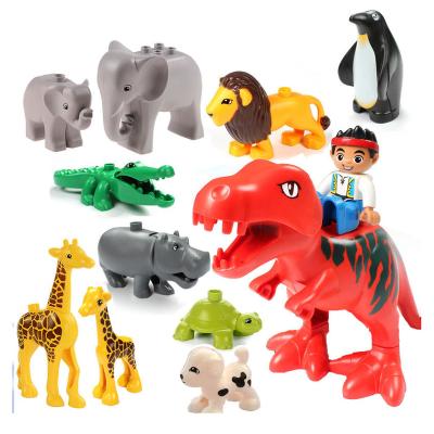 China Deer/Elephant/Dog/Cat/Crocodile Animal Particle Building Blocks Parts Large Building Particle Particle Assembly MOC Kits MOC Creator Toys for sale