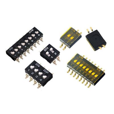 China Taidacent Dial Switch 2P 4P 6P 8P Finger Dial Pitch 2.54MM 1.27MM SMD DIP Switch SMD DIP Switch/Address Switch for sale