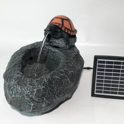 China Modern Water Feature Turtle Spitter Outdoor Solar Water Fountain for Garden Decoration for sale