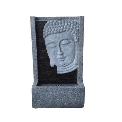 China Modern Water Feature Outdoor Buddha Solar Water Fountain for Garden Decoration Ornaments Indoor and Outdoor Modern Water Feature 35*21*60cm as photo for sale