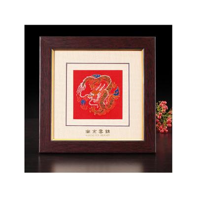 China Chinese Style Antique Style Picture Frames Large For Paintings Handmade Silk Painting for sale