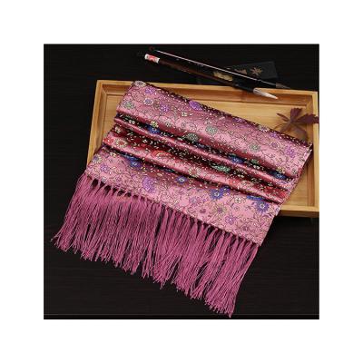 China Chinese Traditional Long Craft Luxury Customizable Silk Handmade Scarf For Winter for sale