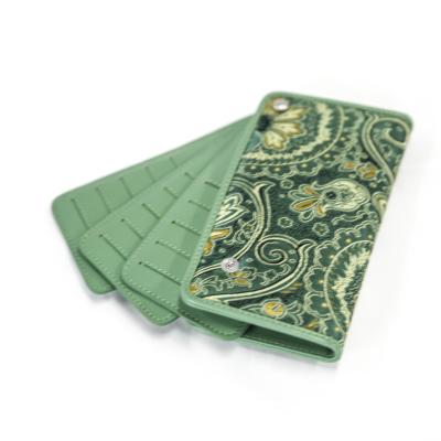 China Chinese Style Manufacturing Business Card Holder Paper Stand Leather Card Holder Satin Custom Wholesale Custom Card Case for sale