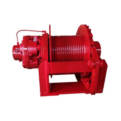 China High Speed Hydraulic Winch for Lifting Goods Capacity 0-650KN Heavy-Duty Construction for sale