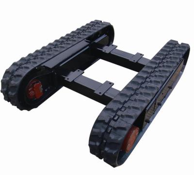 China 3 Ton Rubber Track Undercarriage Custom Built Black Or Per for Construction Machinery for sale