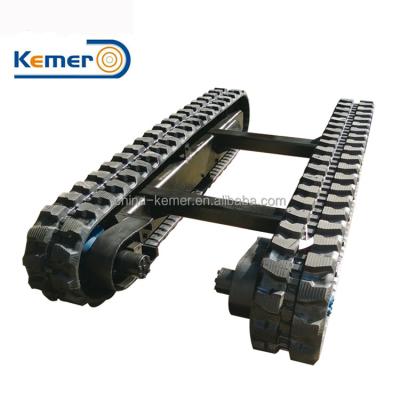 China Used 5 Ton Rubber Crawler Undercarriage and Chassis for Heavy-Duty Equipment for sale