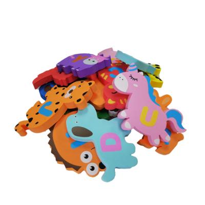 China Custom Letter Eco - Friendly Animal Shape EVA Baby Foam Bath Toys Set 26pcs for sale