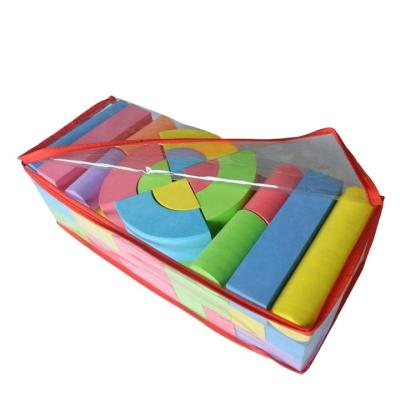 China 52 Pieces of High Quality Eco-Friendly EVA Foam Building Blocks with Different Shapes and Sizes for sale